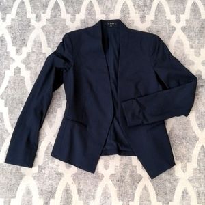 Theory Navy Pinstripe Blazer